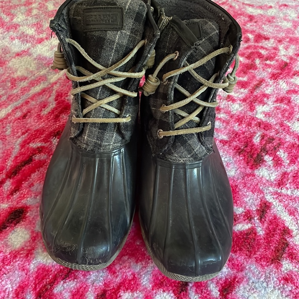Sperry Top Sider Saltwater Plaid Wool Boot - Picture 4 of 7